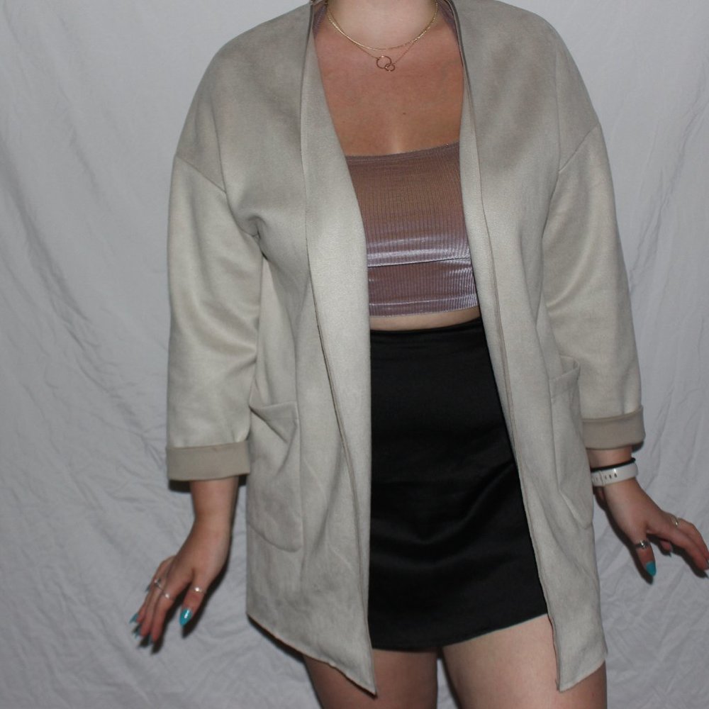 Faux Suede Jacket